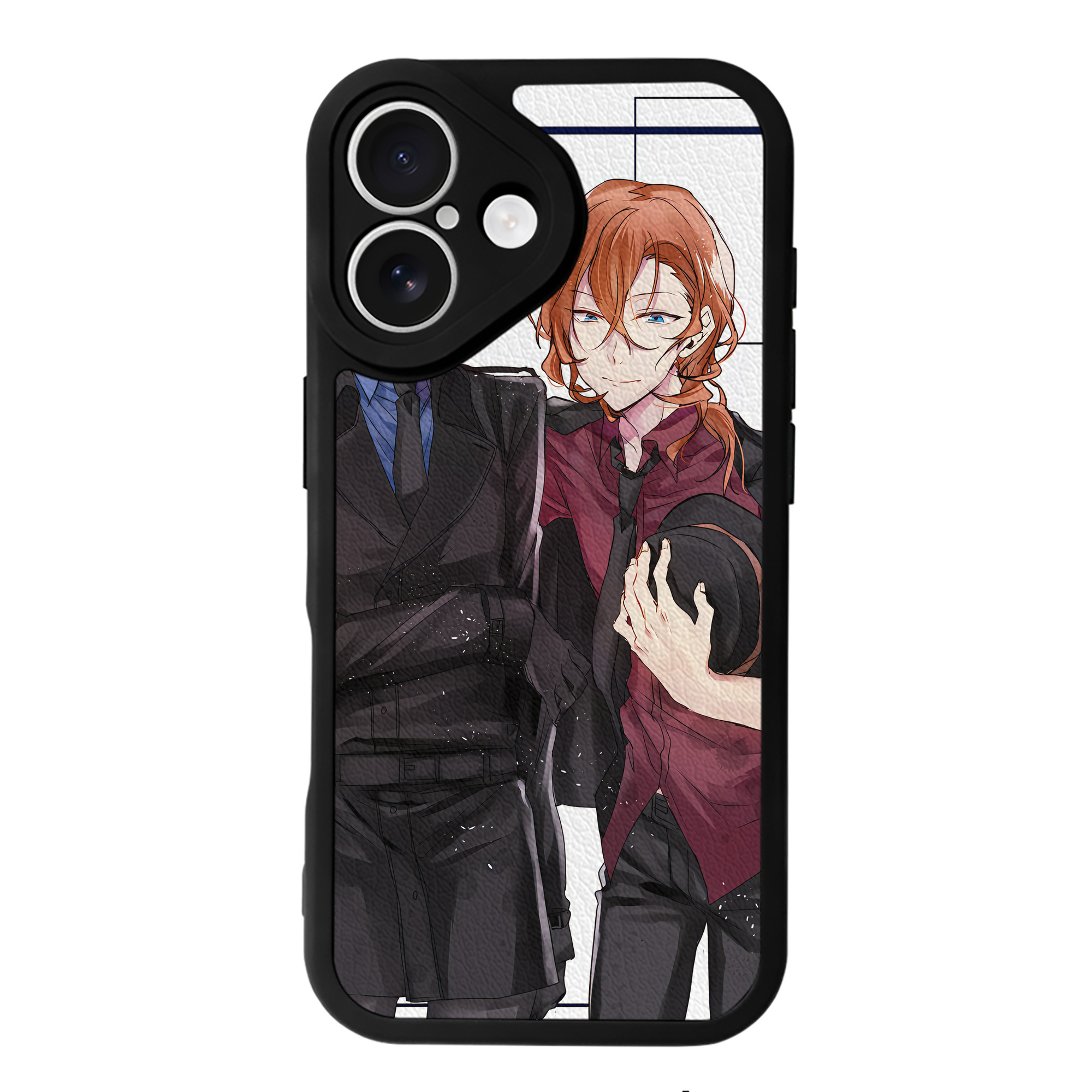 （画像用） 文豪ストレイドッグス Bungo Stray Dogs 【iPhone 16シリーズ対応】シリコンスマホケース（レザー調） 材質：シリコン